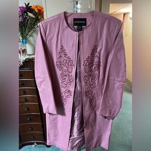 Genuine Leather Pink Jacket
